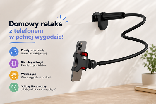 Elastyczny Uchwyt na Telefon  – Zapomnij o Drętwiejących Dłoniach!